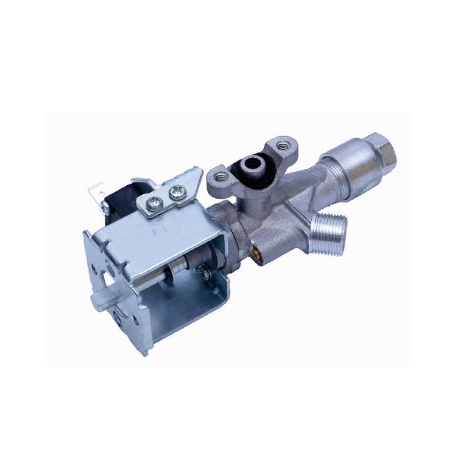 0°Single outlet safty aluminum valve with switch,for oven/stove