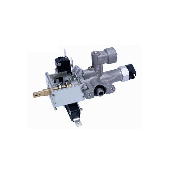 0°Single outlet safty aluminum valve with switch,for oven/stove