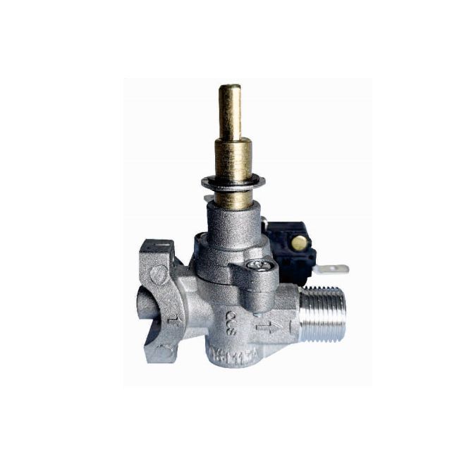 90°Single outlet aluminum valve with switch,for oven/stove