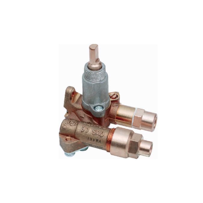 Brass safety valve for oven