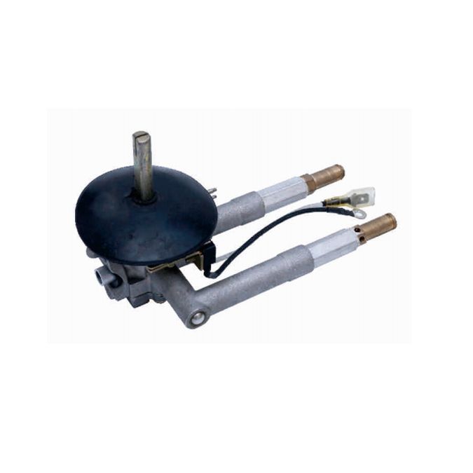 90°Double outlet safty aluminum valve with switch, using imported magnet,for stove