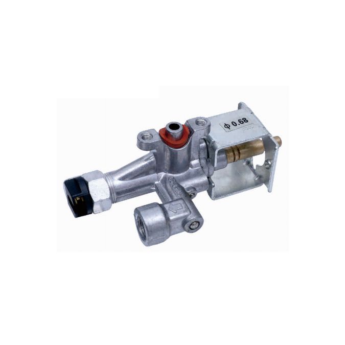 0°Single outlet safty aluminum valve, for oven/stove