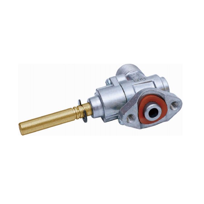 90°Single outlet aluminum valve, for oven/stove