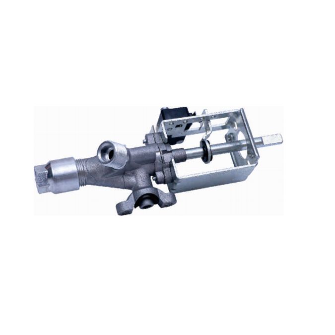 0°Single outlet safty aluminum valve with switch,for oven/stove