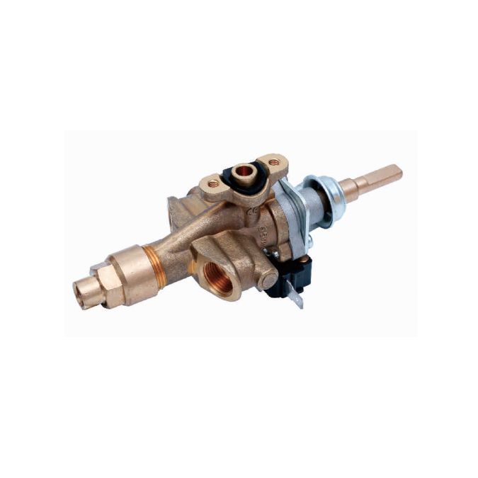 0°Single outlet safty brass valve,using imported magnet, for oven/stove