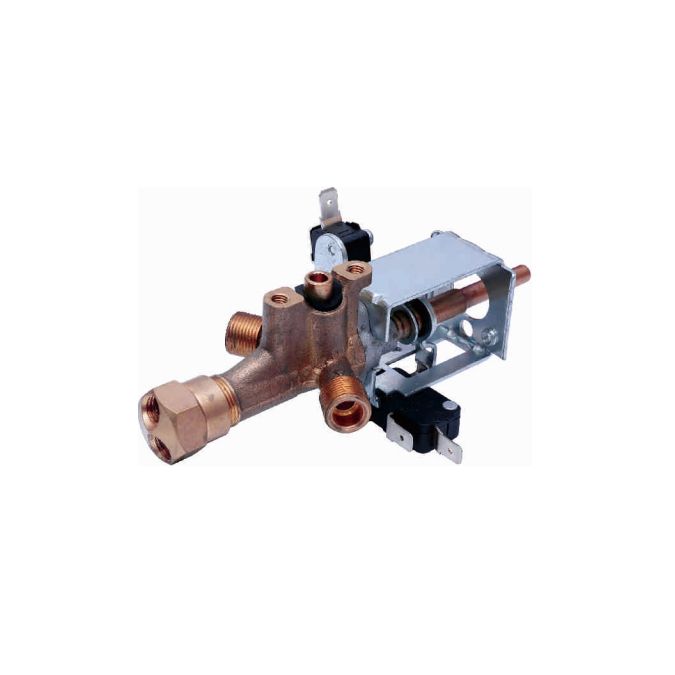 0°Single outlet safty brass valve,using imported magnet, for oven/stove