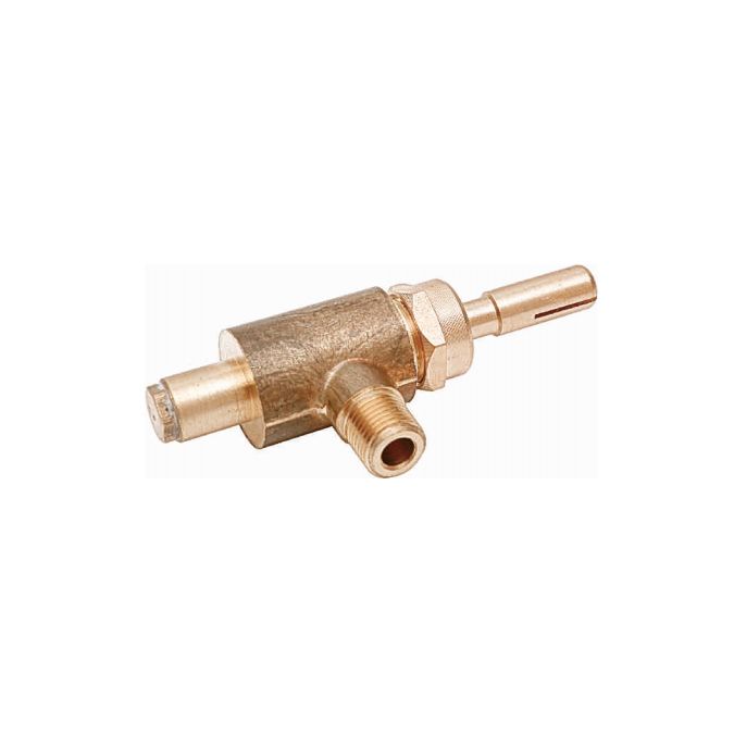 0°Single outlet brass valve, for BBQ grill