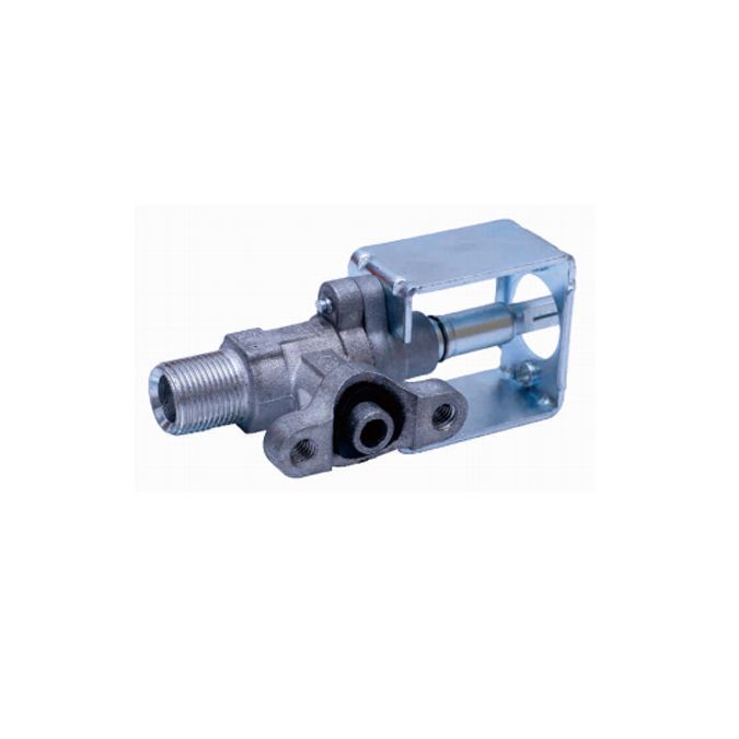 0°Single outlet aluminum valve, for oven/stove